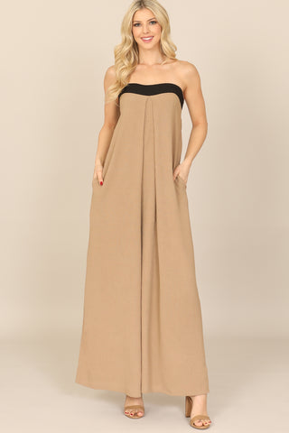 Solid Round Neckline Long Sleeve Dress