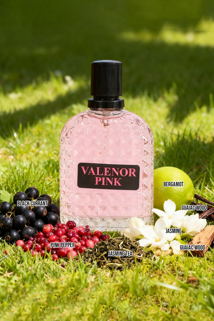 VALENOR PINK SPRAY PERFUME EAU DE PARFUM FOR WOMEN - 100ML/3.3FL.OZ.