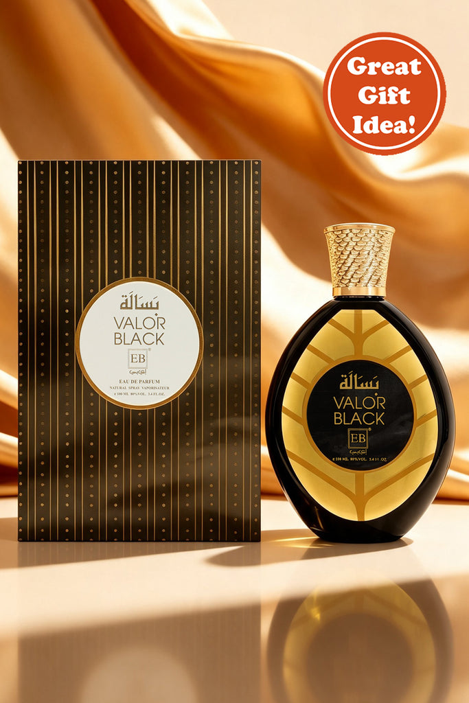 VALOR BLACK SPRAY PERFUME EAU DE PARFUM FOR MEN - 100ML/3.4FL.OZ.