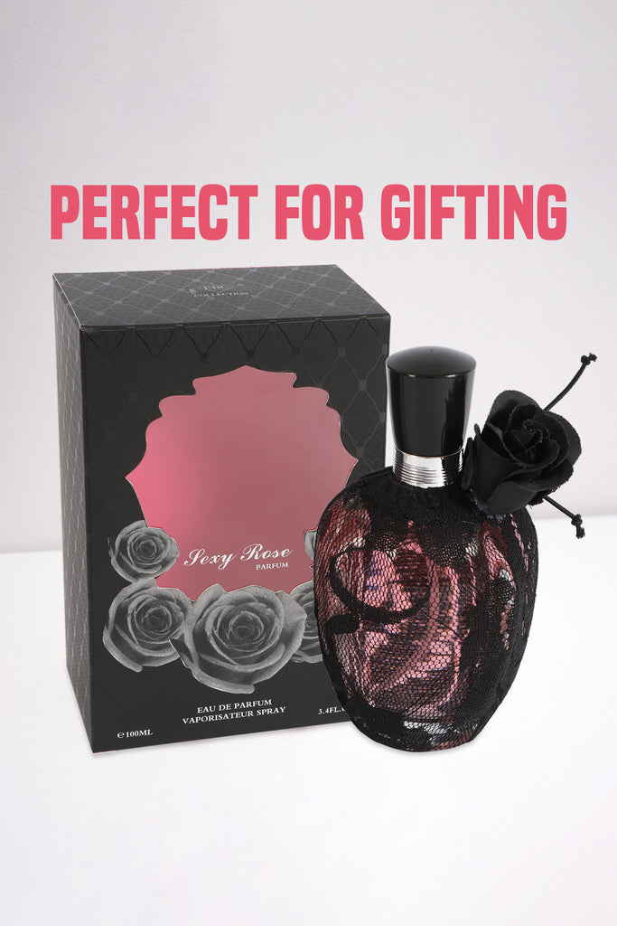 SEXY ROSE BLACK SPRAY PERFUME EAU DE PARFUM FOR WOMEN - 100ML/3.4 FL.OZ.