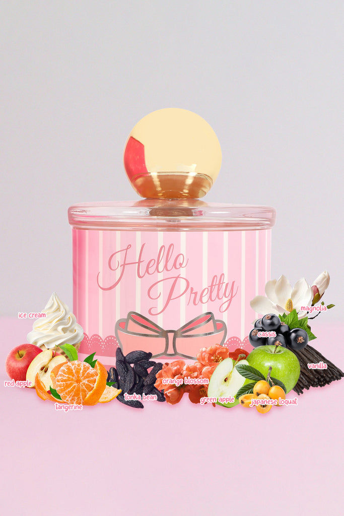 HELLO PRETTY SPRAY PERFUME EAU DE PARFUM FOR WOMEN - 100ML/3.4 FL.OZ.