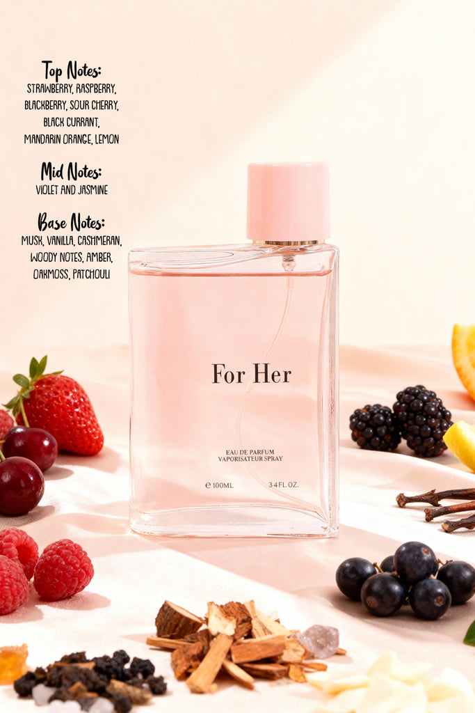FOR HER SPRAY PERFUME EAU DE PARFUM FOR WOMEN - 100ML/3.4FL.OZ.