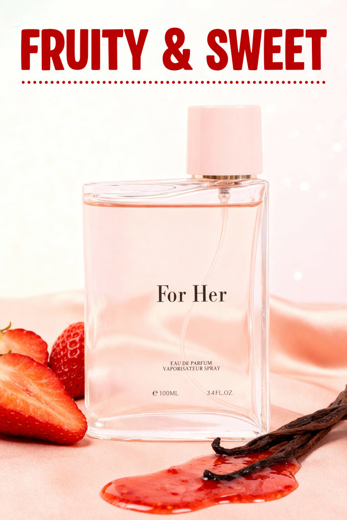 FOR HER SPRAY PERFUME EAU DE PARFUM FOR WOMEN - 100ML/3.4FL.OZ.