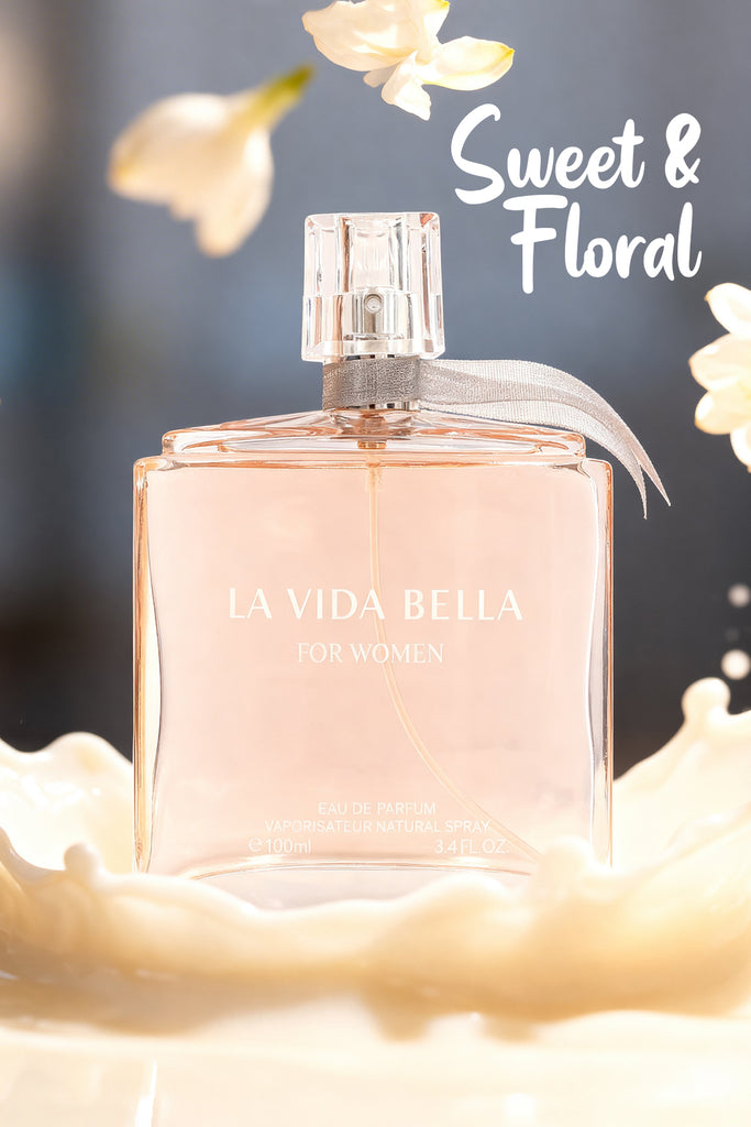 LA VIDA BELLA POUR FEMME SPRAY PERFUME EAU DE PARFUM FOR WOMEN - 100ML/3.4FL.OZ.