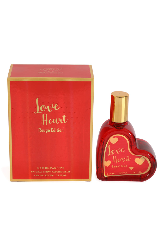 LOVE HEART ROUGE EDITION SPRAY PERFUME EAU DE PARFUM FOR WOMEN - 100ML/3.4 FL.OZ.