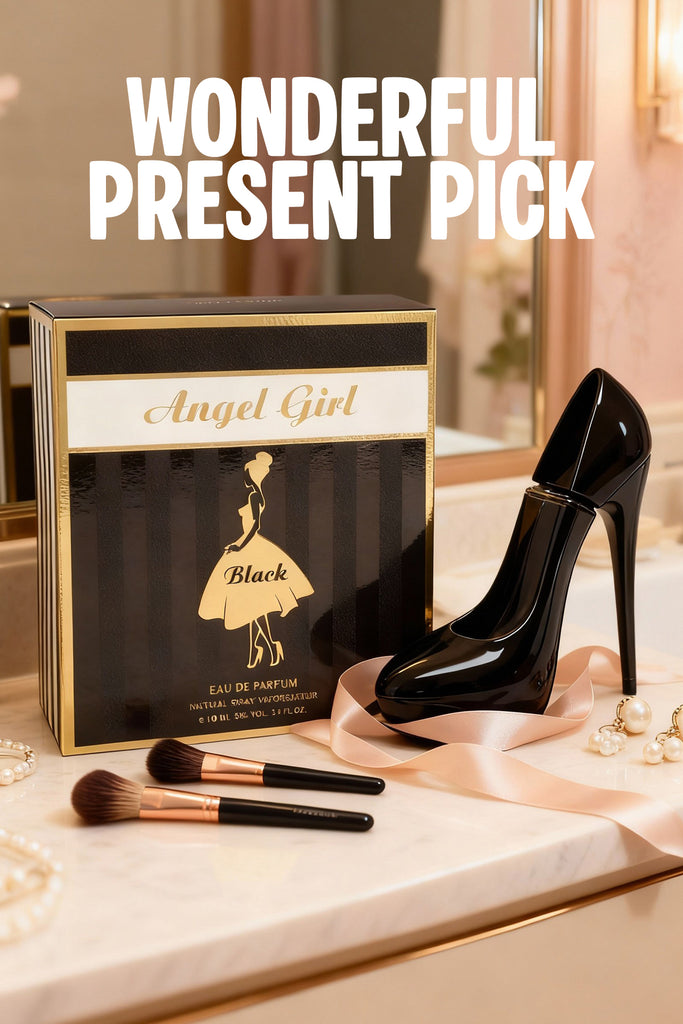ANGEL GIRL BLACK SPRAY PERFUME EAU DE PARFUM FOR WOMEN - 100ML/3.4FL.OZ.