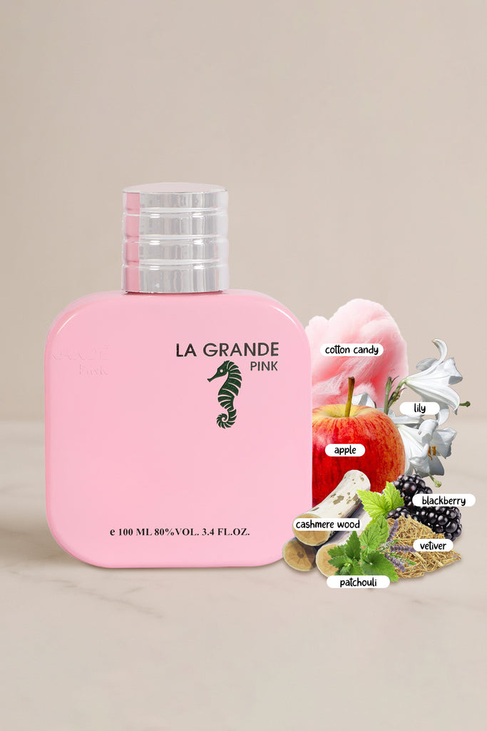 LA GRANDE PINK SPRAY PERFUME EAU DE PARFUM FOR WOMEN - 100ML/3.4 FL.OZ.
