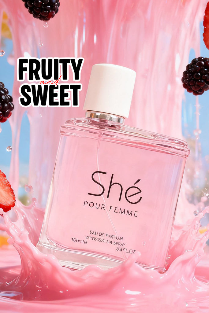 SHE POUR FEMME SPRAY PERFUME EAU DE PARFUM FOR WOMEN - 100ML/3.4FL.OZ.