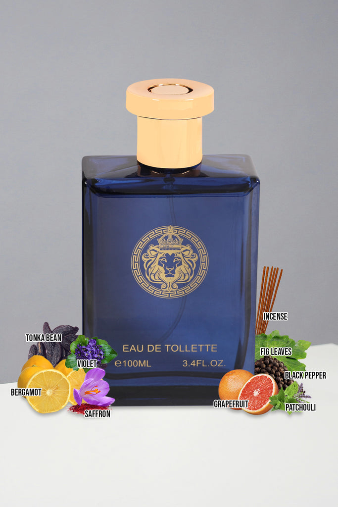 LION VICTOR BLUE SPRAY PERFUME EAU DE TOILETTE FOR MEN - 100ML/3.4 FL.OZ.