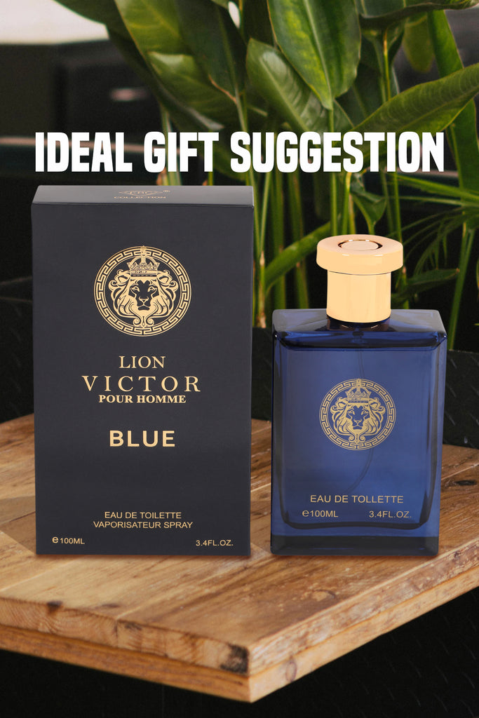 LION VICTOR BLUE SPRAY PERFUME EAU DE TOILETTE FOR MEN - 100ML/3.4 FL.OZ.
