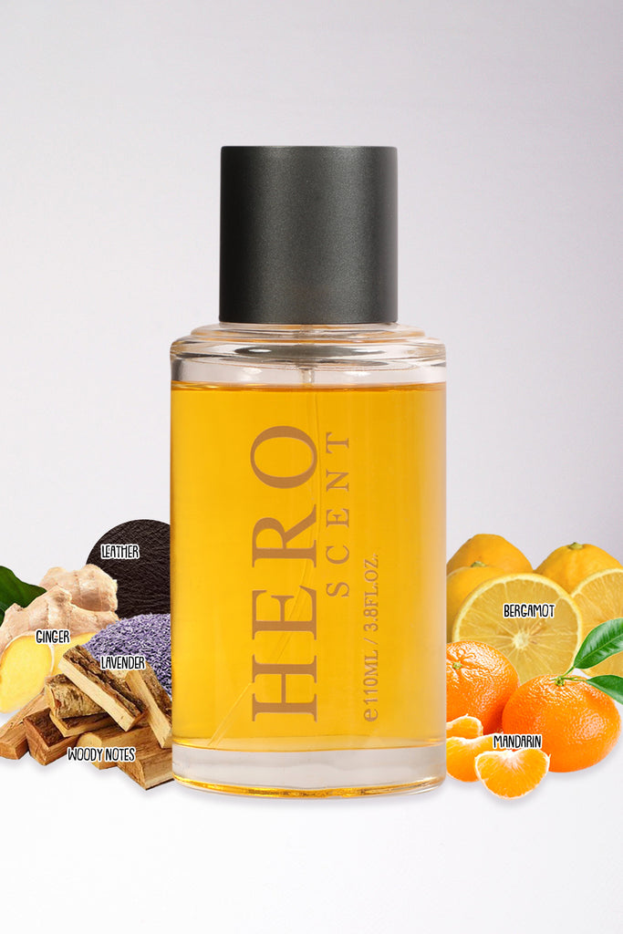 HERO SCENT SPRAY PERFUME EAU DE TOILETTE FOR MEN - 100ML/3.8 FL.OZ.