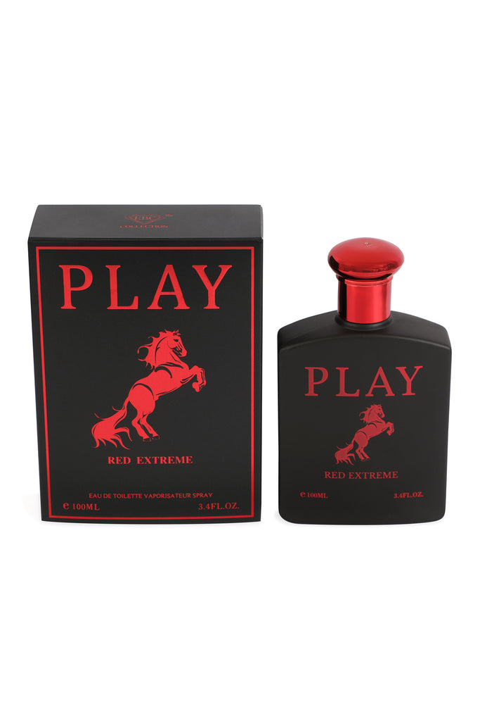PLAY RED EXTREME SPRAY COLOGNE EAU DE TOILETTE FOR MEN - 100ML/3.4 FL.OZ./