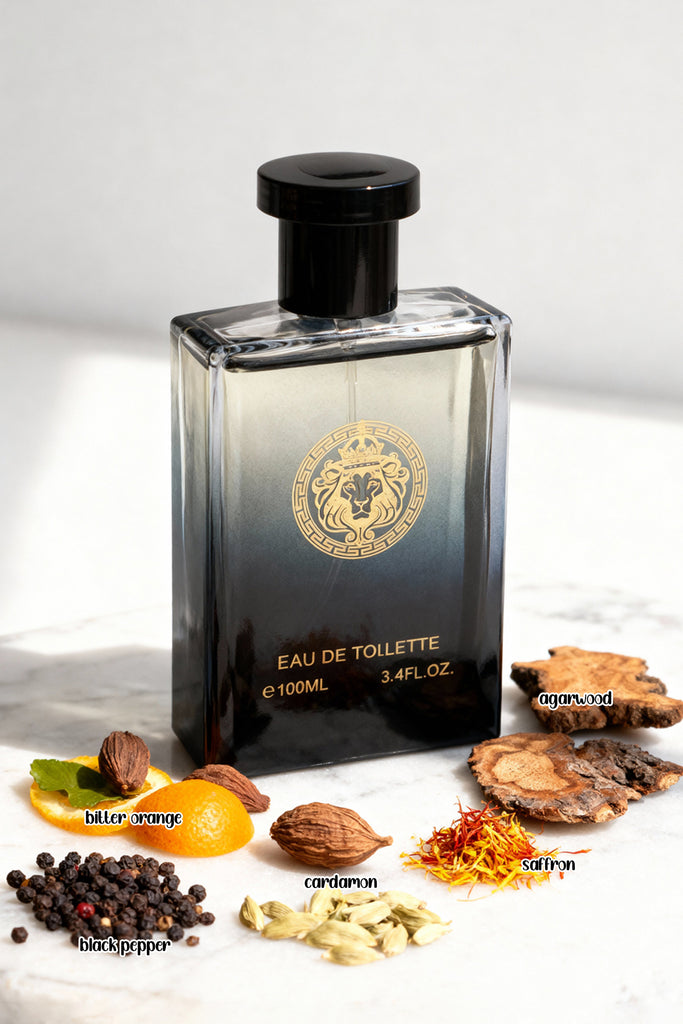 LION VICTOR BLACK SPRAY PERFUME EAU DE TOILETTE FOR MEN - 100ML/3.4 FL.OZ. - Riah Fashion
