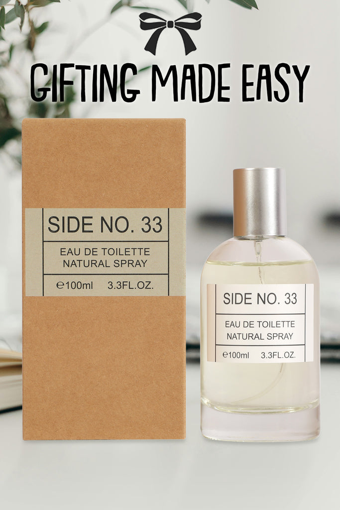 SIDE NO.33 SPRAY PERFUME EAU DE PARFUM FOR MEN AND WOMEN - 100ML/3.3FL.OZ. - Riah Fashion