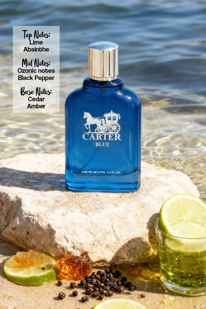 CARTER BLUE SPRAY PERFUME EAU DE PARFUM FOR MEN - 100ML/3.4FL.OZ. - Riah Fashion