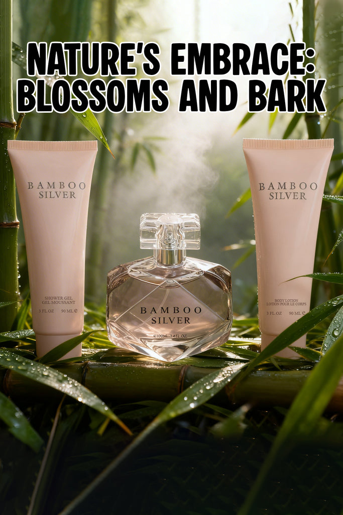 BAMBOO SILVER PERFUME GIFT SET FOR WOMEN 3 PIECE – 100ML EDP + 90ML SHOWER GEL + 90ML BODY LOTION - Riah Fashion