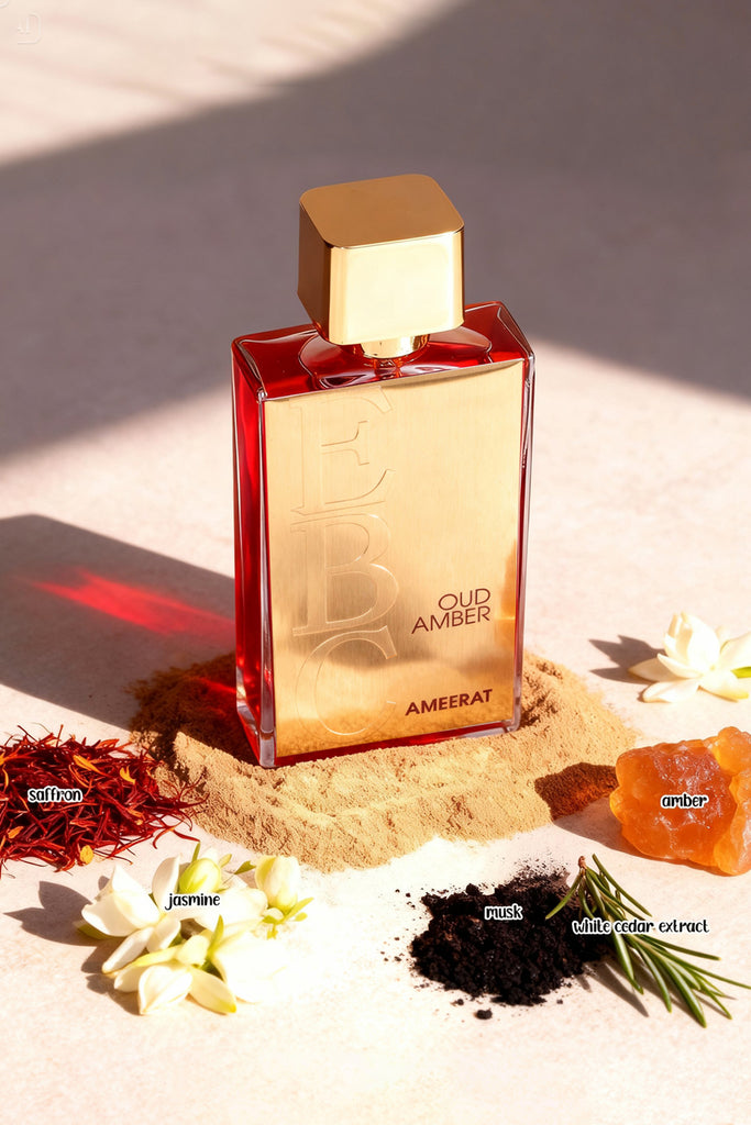 OUD AMBER AMEERAT-RED SPRAY PERFUME EAU DE PARFUM FOR MEN - 100ML/3.4 FL.OZ.