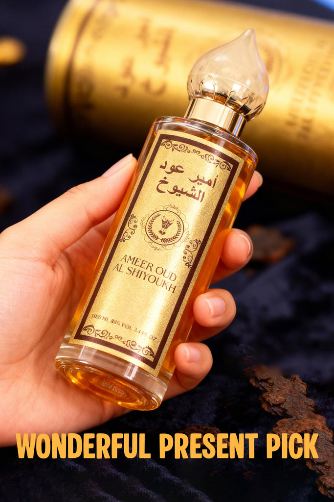 AMEER OUD AL SHIYOUKH SPRAY PERFUME EAU DE PARFUM FOR MEN AND WOMEN - 100ML/3.4FL.OZ.