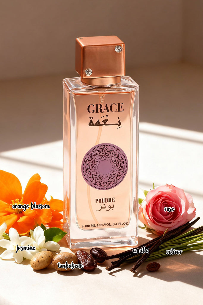 GRACE POUDRE SPRAY PERFUME EAU DE PARFUM FOR WOMEN - 100ML/3.4FL.OZ.