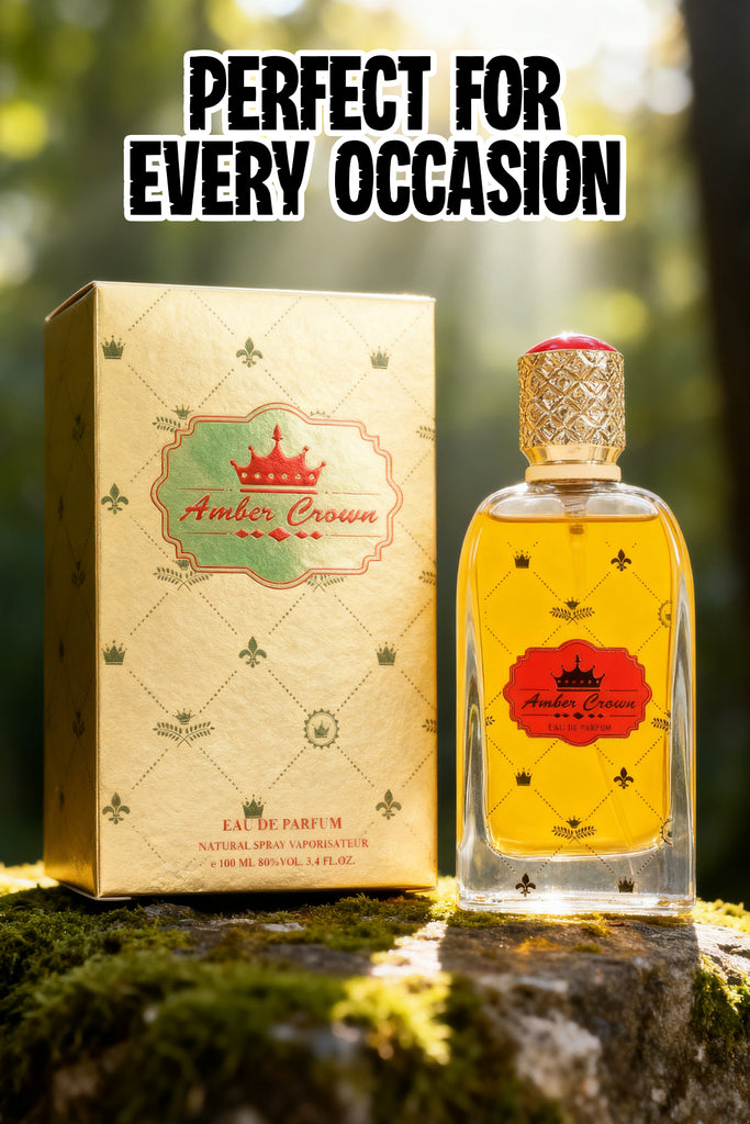 AMBER CROWN SPRAY PERFUME EAU DE PARFUM FOR MEN AND WOMEN - 100ML/3.4FL.OZ.