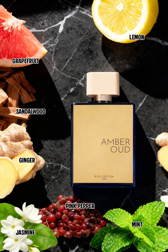 AMBER OUD BLUE EDITION SPRAY PERFUME EAU DE PARFUM FOR MEN AND WOMEN - 100ML/3.4FL.OZ.