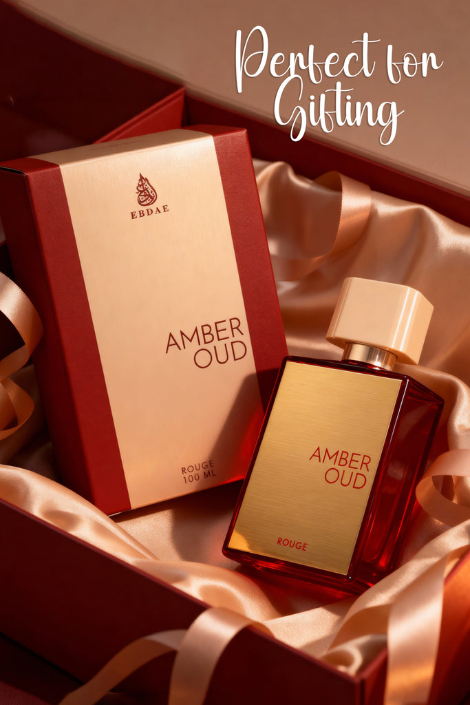 AMBER OUD ROUGE RED SPRAY PERFUME EAU DE PARFUM FOR WOMEN - 100ML/3.4FL.OZ.