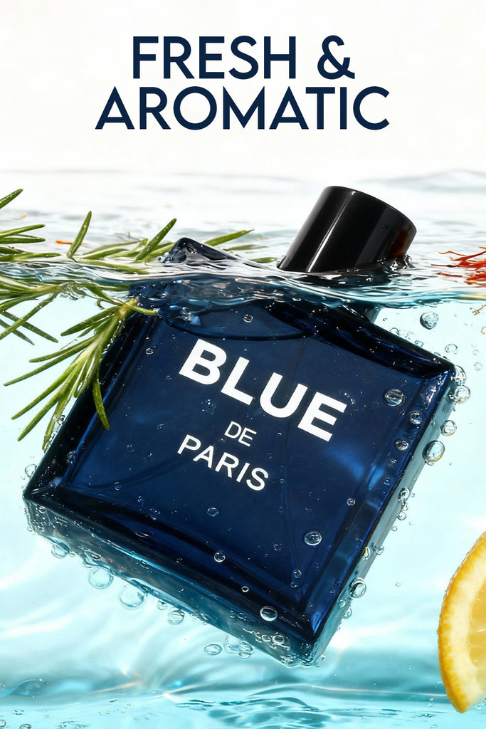 BLUE DE PARIS SPRAY PERFUME EAU DE PARFUM FOR MEN - 100ML/3.4FL.OZ.