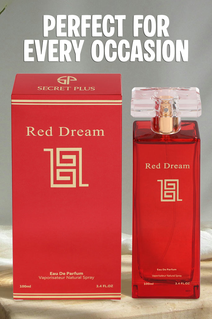 RED DREAM SPRAY PERFUME EAU DE PARFUM FOR WOMEN - 100ML/3.4FL.OZ.