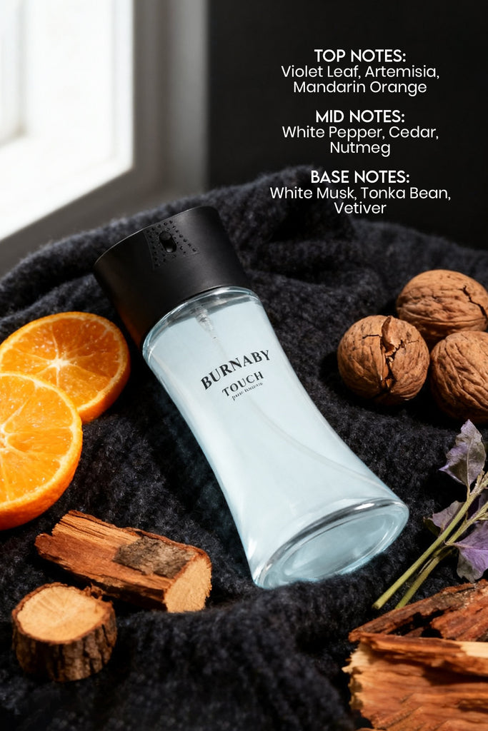 BURNABY TOUCH SPRAY PERFUME EAU DE PARFUM FOR MEN - 100ML/3.4FL.OZ.