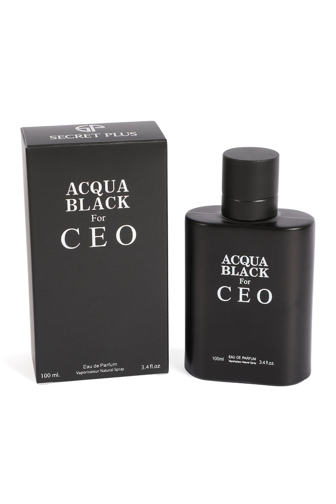 ACQUA BLACK for CEO SPRAY COLOGNE EAU DE PARFUM FOR MEN - 100ML/3.4 FL.OZ.