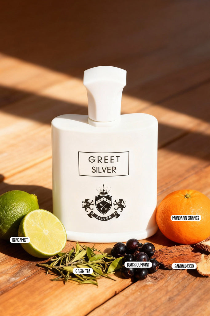 GREET SILVER SPRAY PERFUME EAU DE PARFUM FOR MEN - 100ML/3.4FL.OZ
