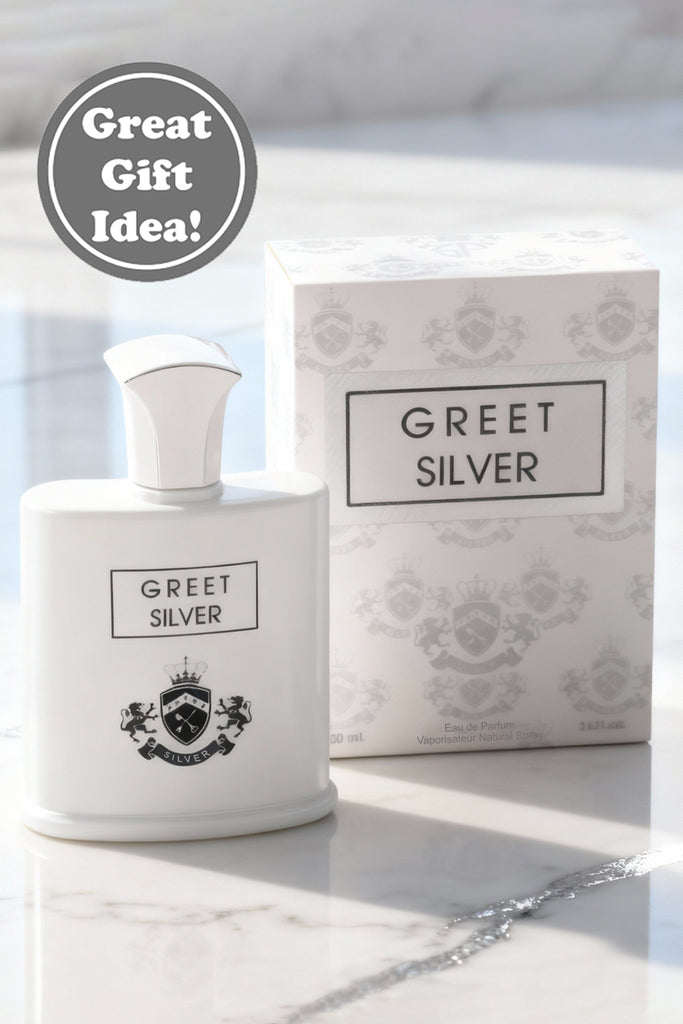 GREET SILVER SPRAY PERFUME EAU DE PARFUM FOR MEN - 100ML/3.4FL.OZ