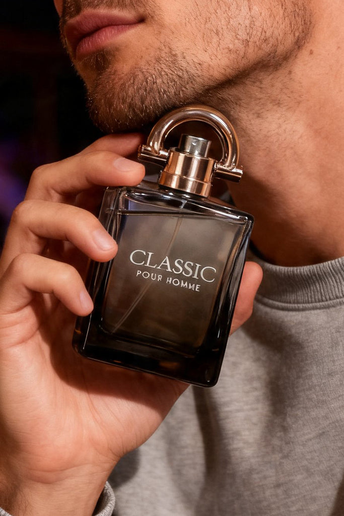 CLASSIC POUR HOMME SPRAY PERFUME EAU DE PARFUM FOR MEN - 100ML/3.4FL.OZ.