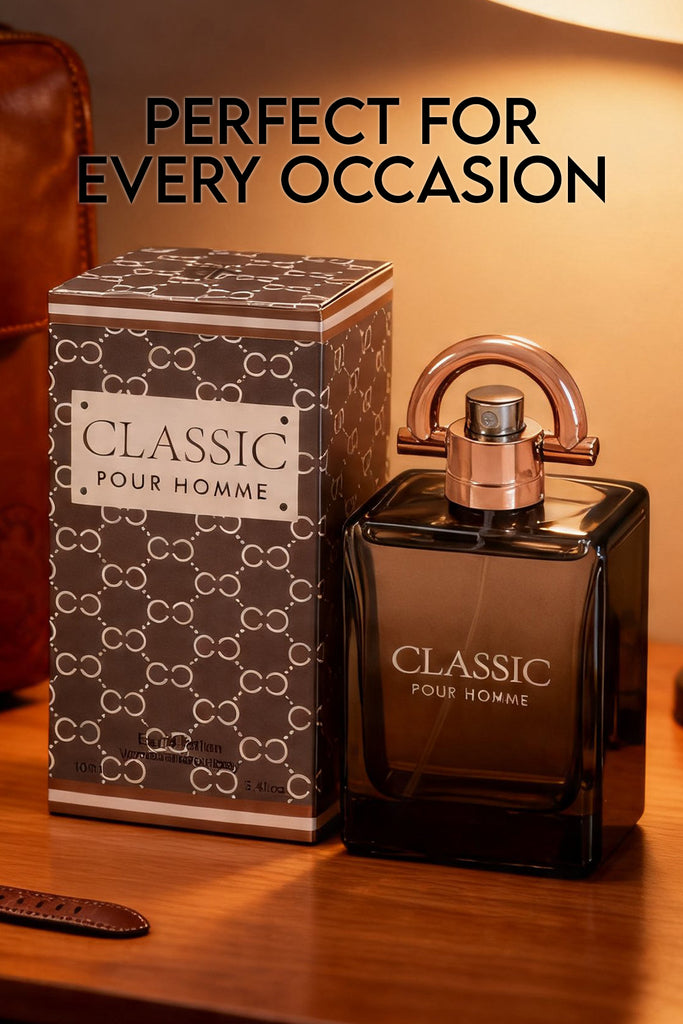 CLASSIC POUR HOMME SPRAY PERFUME EAU DE PARFUM FOR MEN - 100ML/3.4FL.OZ.