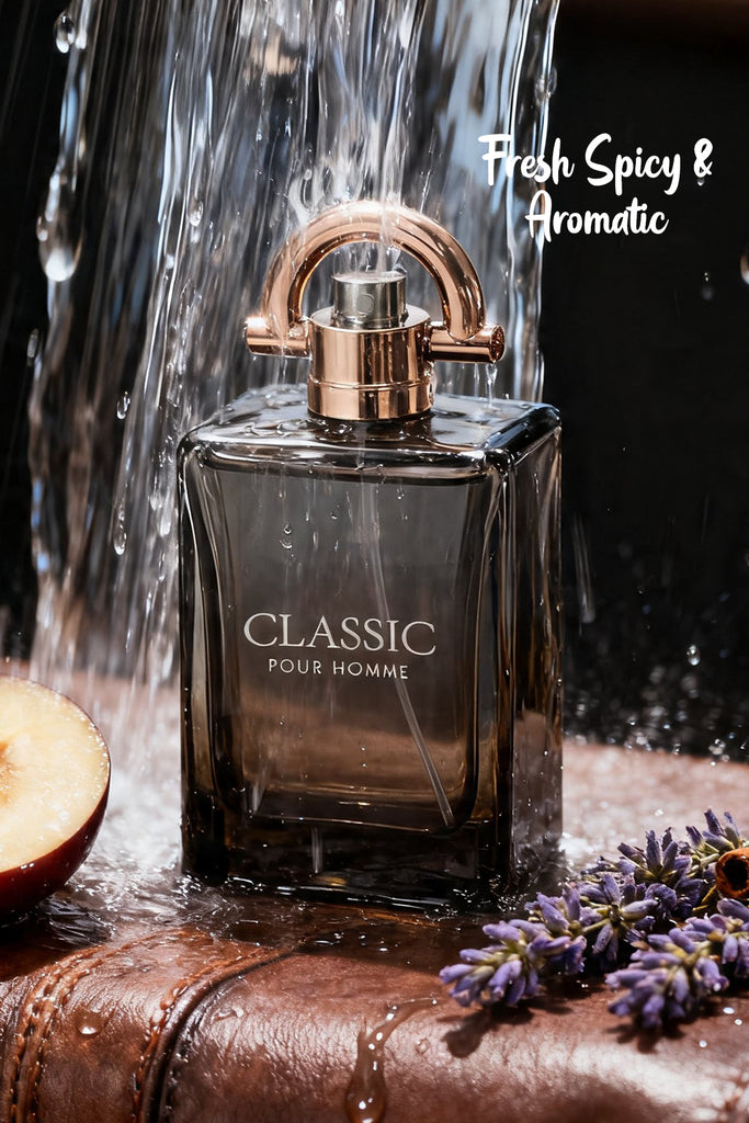 CLASSIC POUR HOMME SPRAY PERFUME EAU DE PARFUM FOR MEN - 100ML/3.4FL.OZ.