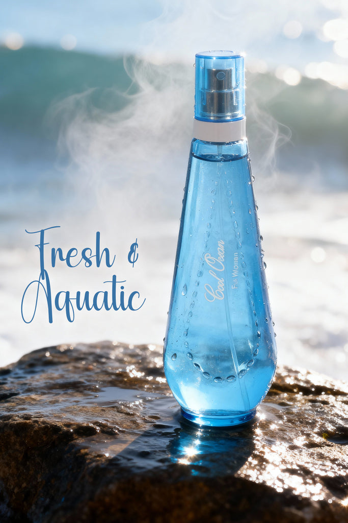 COOL OCEAN FOR SPRAY PERFUME EAU DE PARFUM FOR WOMEN - 100ML/3.4FL.OZ. - Riah Fashion