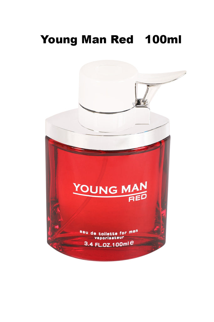 YOUNG MAN RED SPRAY PERFUME EAU DE PARFUM FOR MEN - 100ML/3.4FL.OZ