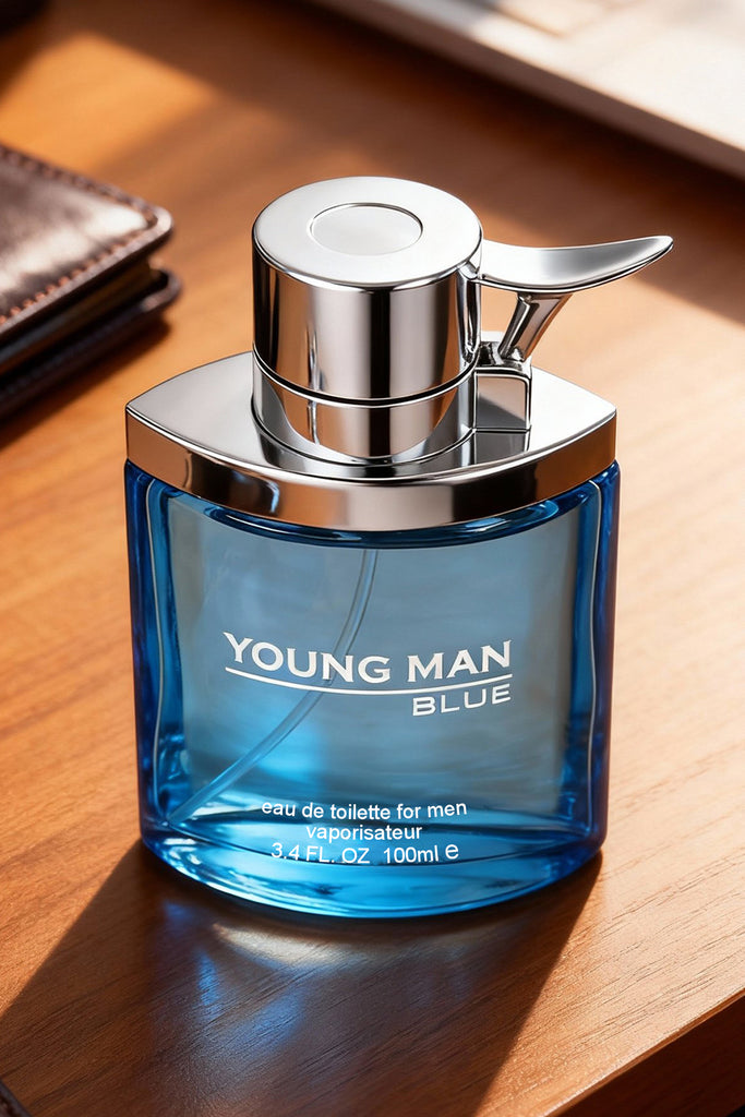 YOUNG MAN BLUE SPRAY PERFUME EAU DE PARFUM FOR MEN - 100ML/3.4FL.OZ.