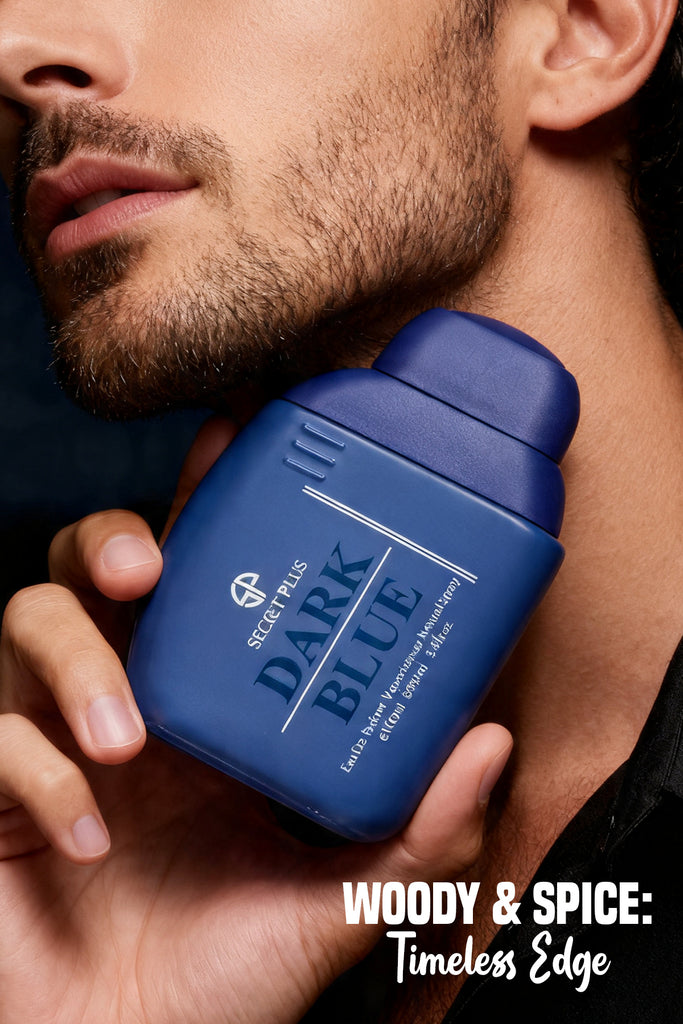 DARK BLUE SPRAY PERFUME EAU DE PARFUM FOR MEN - 100ML/3.4FL.OZ.