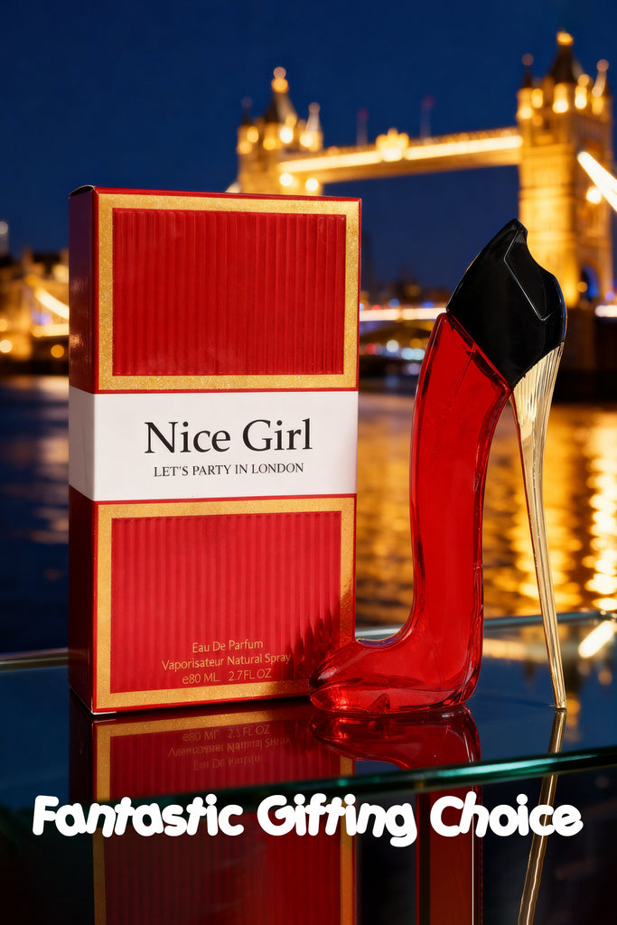 NICE GIRL LETS PARTY IN LONDON SPRAY PERFUME EAU DE PARFUM FOR WOMEN - 80ML/2.7FL.OZ.
