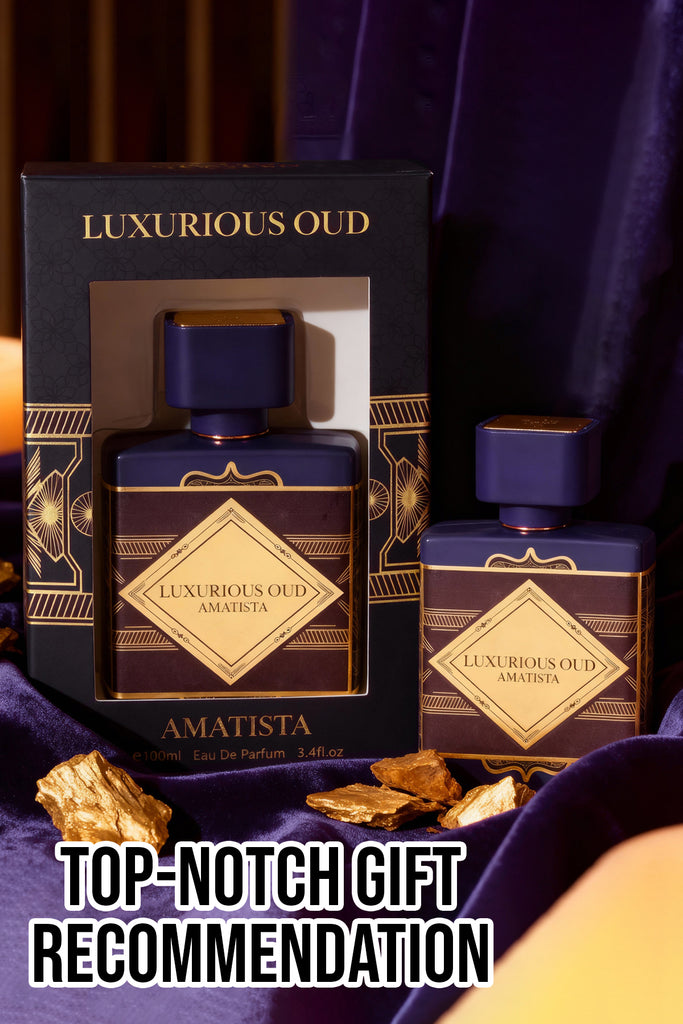 LUXURIOUS OUD AMATISTA SPRAY PERFUME EAU DE PARFUM FOR WOMEN - 100ML/3.4FL.OZ.