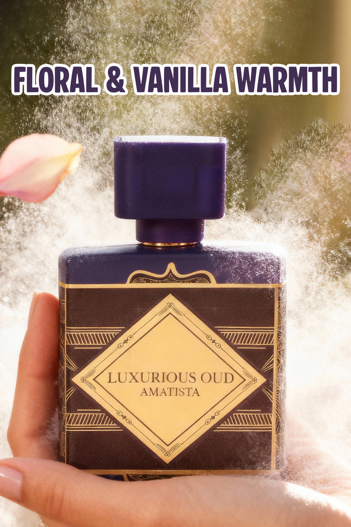LUXURIOUS OUD AMATISTA SPRAY PERFUME EAU DE PARFUM FOR WOMEN - 100ML/3.4FL.OZ.