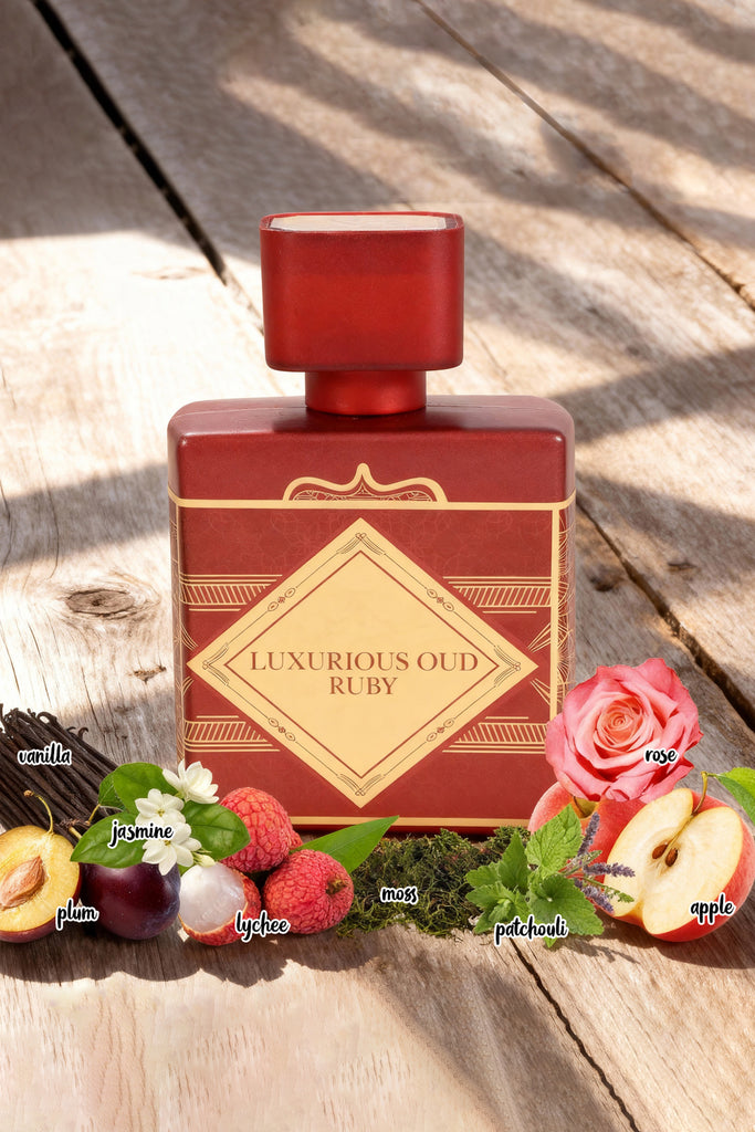 LUXURIOUS OUD RUBY SPRAY PERFUME EAU DE PARFUM FOR WOMEN - 100ML/3.4FL.OZ.