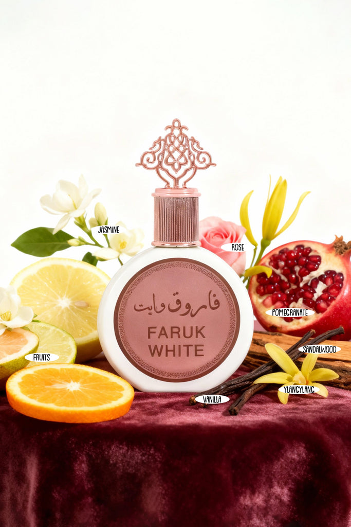 FARUK WHITE SPRAY PERFUME EAU DE PARFUM FOR WOMEN - 100ML/3.4FL.OZ.