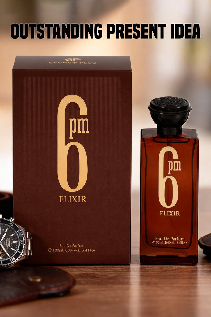 6 PM ELIXIR SPRAY PERFUME EAU DE PARFUM FOR MEN AND WOMEN - 100ML/3.4FL.OZ.