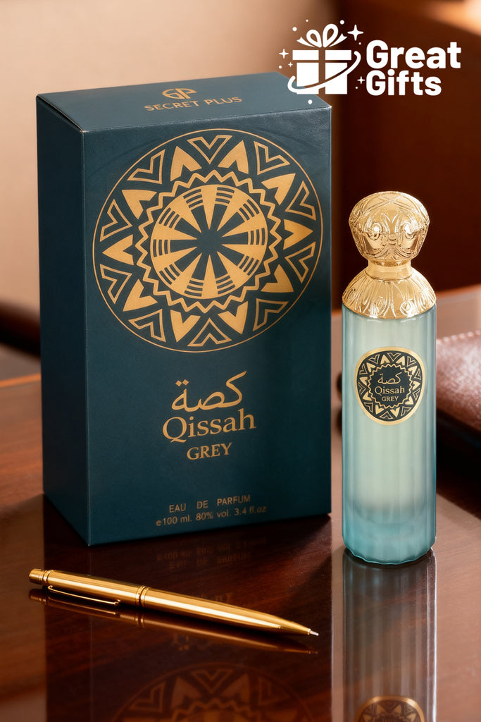 QISSAH GREY SPRAY PERFUME EAU DE PARFUM FOR MEN AND WOMEN - 100ML/3.4FL.OZ.
