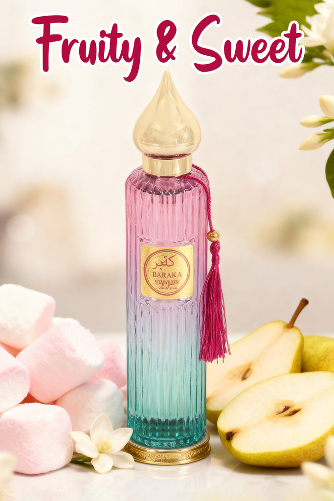 BARAKA STRAWBERRY SPRAY PERFUME EAU DE PARFUM FOR WOMEN - 100ML/3.4FL.OZ