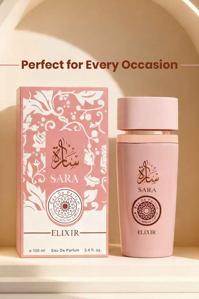 SARA ELIXIR SPRAY PERFUME EAU DE PARFUM FOR WOMEN - 100ML/3.4FL.OZ.
