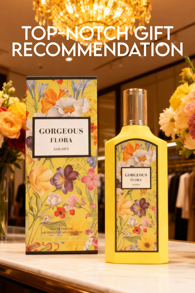 GORGEOUS FLORAL GOLDEN SPRAY PERFUME EAU DE PARFUM FOR WOMEN - 100ML/3.4FL.OZ.