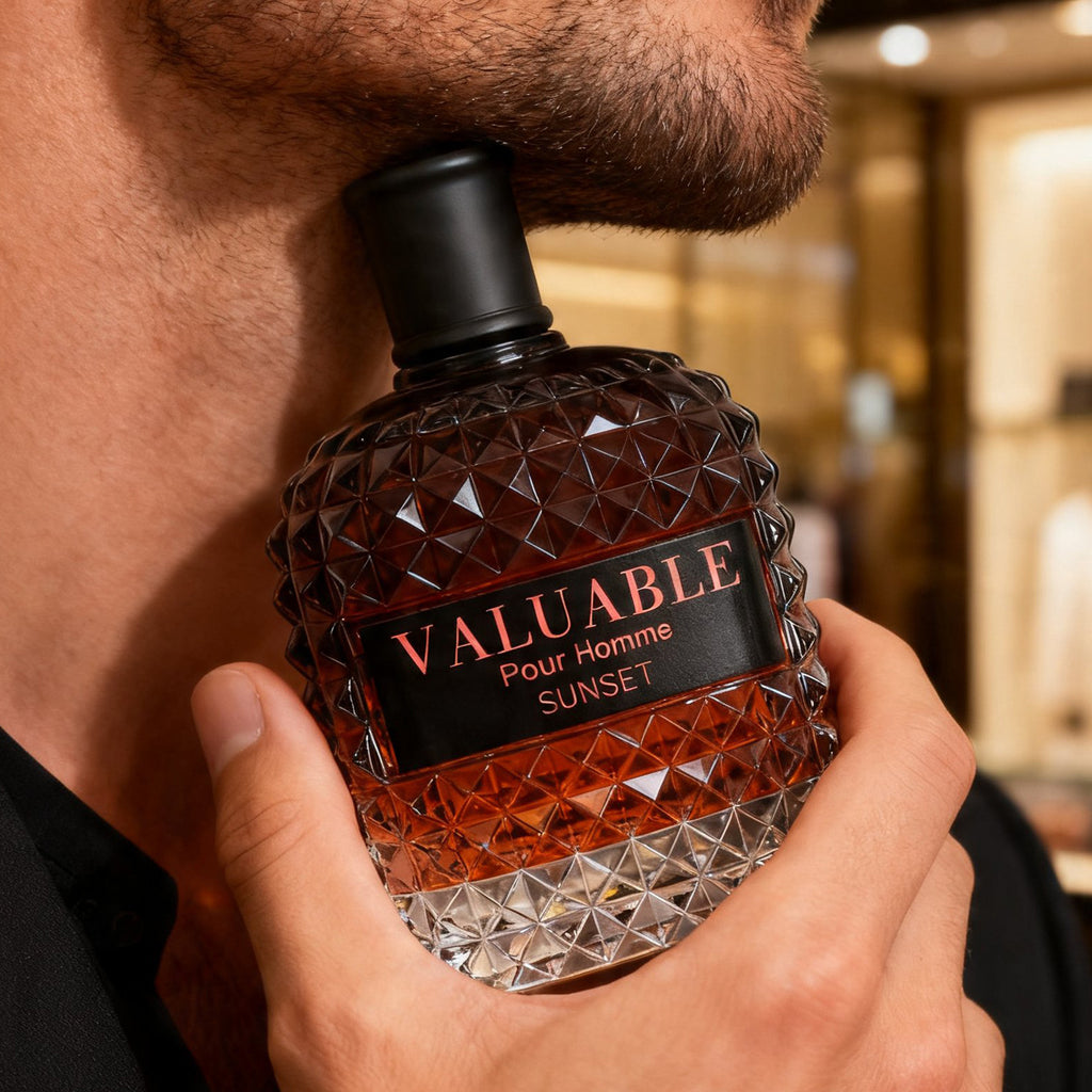 VALUABLE POUR HOMME PARIS SUNSET SPRAY PERFUME EAU DE PARFUM FOR MEN - 100ML/3.4FL.OZ.